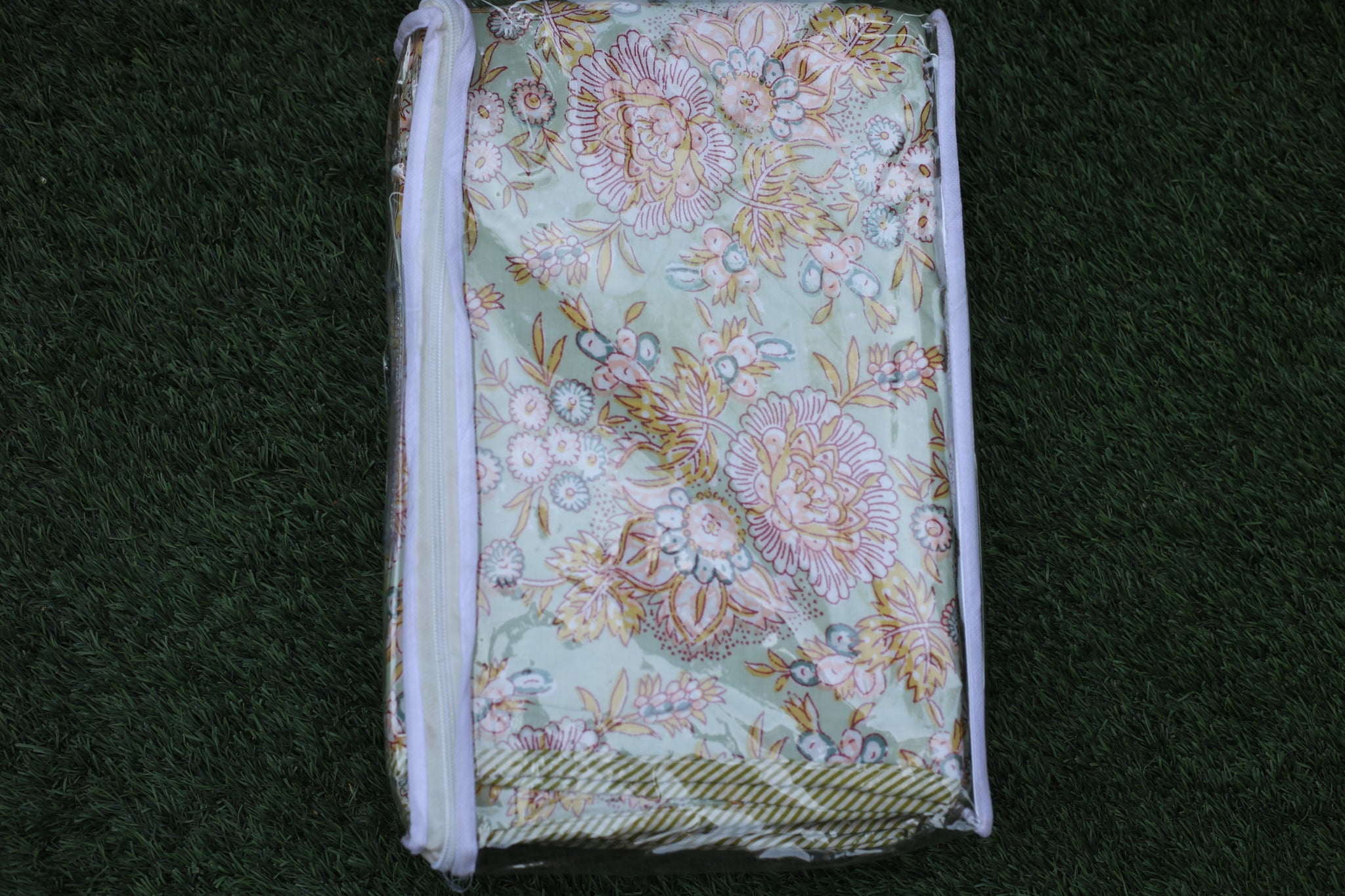 Single Bed Mulmul Dohar,  Finest Mulmul Flannel Dohar, Hand Screen Printed, A.C. Blanket.