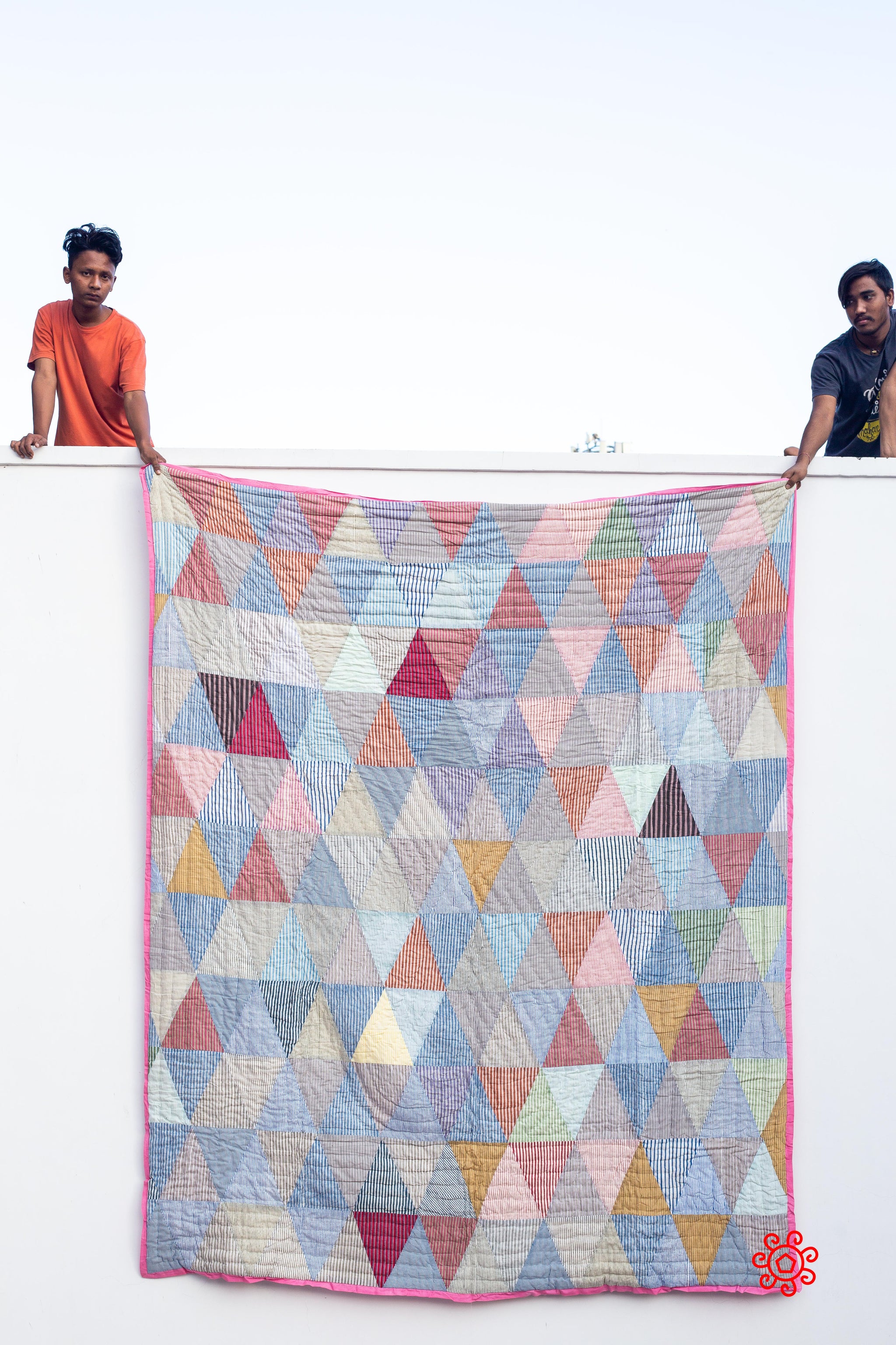Roysha 2022 Patchwork Queen Quilt , Handmade, Hand Block printed Quilt, Jaipuri Quilt, Hand Quilted, Colourful Patchwork, QPW-324